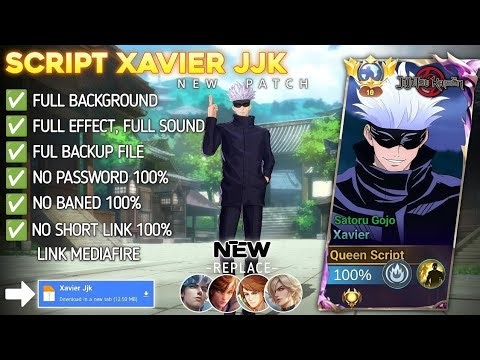 Script Skin Xavier Jujutsu Kaisen - Gojo Satoru No Password | Full Effect & Voice | New Update