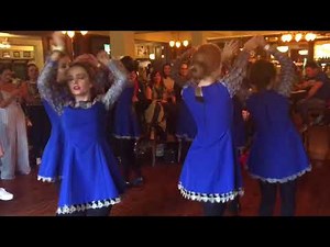 All-Ireland Champion set dancers from Kerry dance a polka in the pub