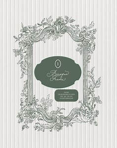 Baroque Floral Frame Clipart | Vintage Wedding Invitation Border (SVG PNG EPS Canva Editable) - Etsy Canada