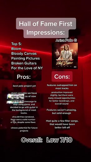 Polo G Hall of Fame Album Review