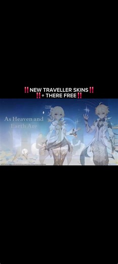 Nuevas skins de viajero en Genshin Impact