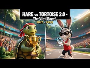 Hare VS Tortoise 2.0-The Viral Rematch| Rabbit vs Turtle Race| Animal Animated Video| AI Animation
