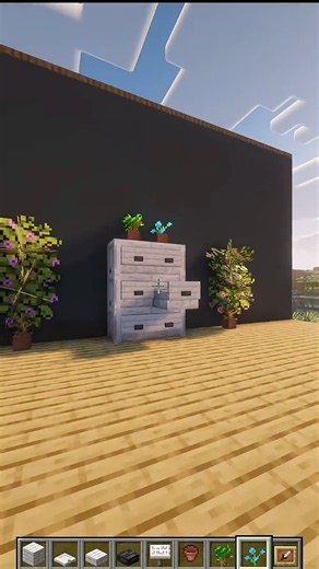 Realistic Dresser in Minecraft |#minecraft #minecraftrealistic #minecraftbuilding #minecrafttutorial