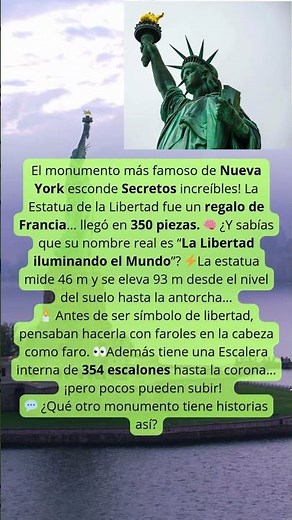 🗽La Estatua de la Libertad esconde Secretos que No Sabías