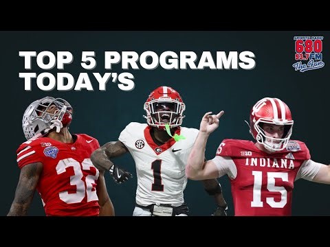 John Michaels Reveals His Top 5 College Football Programs Right Now