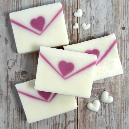 Handmade Love Letter Soap: Romantic Heart Valentine's Gift - Etsy
