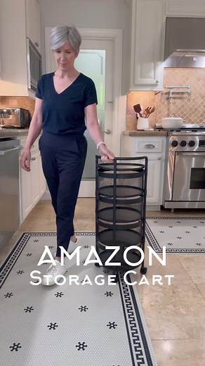 Here is the shopping link: https://urlgeni.us/amzn/Pantrycart Or shop my link in buo! This 4-tiered rolling cart is the perfect addition to your kitchen or pantry! Holds non-perishable food items, snacks or anything you can’t find storage for! 😃 Use also for kids toys, crafts or any room where you need easy storage! Comes in sleek black or white finish so it looks nice too! Top handle makes it super easy to move around and locking wheels make sure it’s sturdy once in place! #amazonhome #amazonf