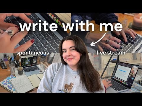 write with me! | spontaneous live stream & writing sprints