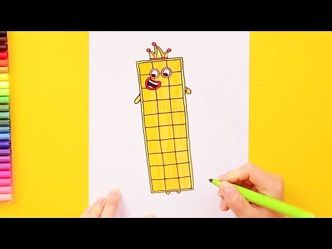 How to draw Numberblocks Block 30