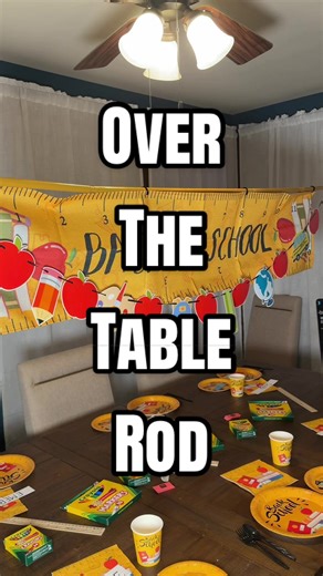 This over-the-table rod is my favorite decorating hack because it clamps right onto the table, adjusts to fit perfectly, and works for balloon arches, banners, and hanging decor for holidays, parties, school events, and everyday celebrations 🎈✨ #partydecor #holidaydecor #eventdecor #balloonarch #backtoschool