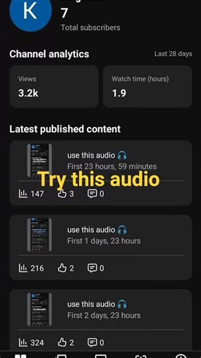 use this audio 🎧