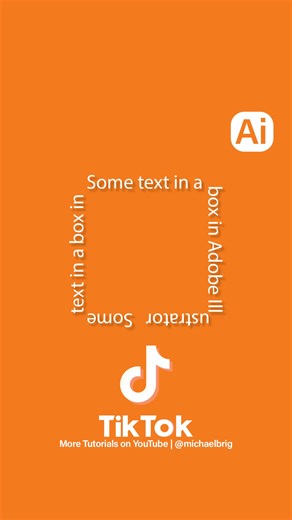 How to create text around a box in #Adobe #Illustrator