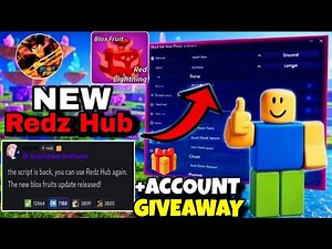 Redz HUB Script Blox Fruit Mobile New UPDATE 🎃 AUTO FARM, FRUIT RAIN, RAID, AUTO FISH, DELTA KRNL