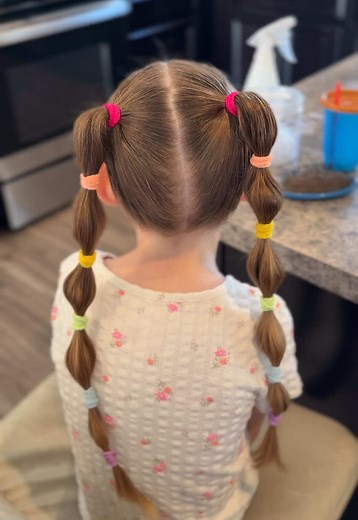 Quick and easy “crazy hair day” idea #hair #hairstyle #momlife #motherhood #crazyhairday