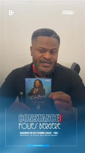 13 reactions | Le spectacle de la voix d'or du Gospel, une date très attendue ! Constance Aman en CONCERT LIVE À PARIS !  18 octobre 2025 | Folies Bergère – Paris ️ Réserve ta place ici  https://www.foliesbergere.com/fr/product/1833/folies_bergere/constance INFOS : +33 6 52 75 91 11 Event Boss+ | Boss + | Facebook