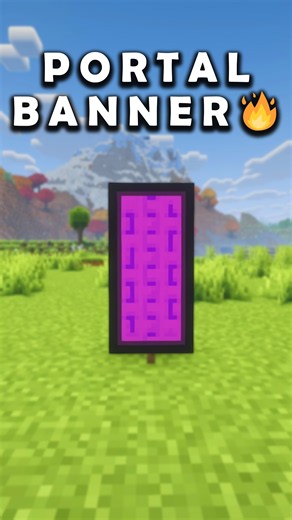 Portal Banner in Minecraft 🔥