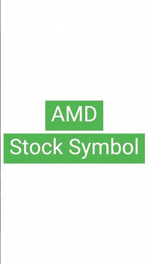 AMD Stock Symbol #amd #stocksandshares #stockexchange