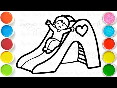 Children's Slide Drawing, Painting & Coloring For Kids and Toddlers_ Easy Art