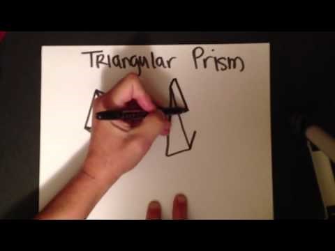 How to draw a triangular prism