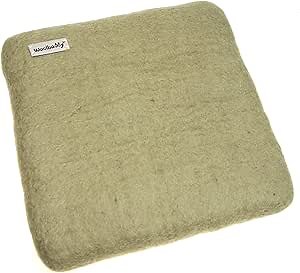 Woolbuddy Needle Felting Pad – Beige Wool Mat 10x10x1.5 – Foam Alternative Base for 3D, Wet, & Dry Felting Crafts