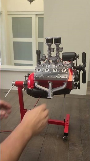 Working 3D Printed Ford Flathead V8 Engine