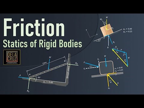 FRICTION Lecture & Sample Problems | Statics of Rigid Bodies | DE LA CRUZ TUTORIALS