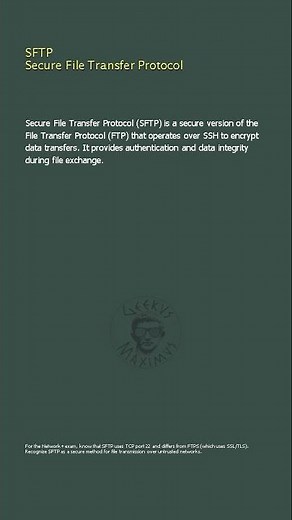 SFTP Secure File Transfer Protocol - Network+
