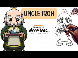 How to Draw Uncle Iroh ⏐Avatar: The Last Airbender ⏐ Step by Step Easy Drawing Tutorial