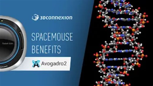 Avogadro2 x SpaceMouse帮助你画双螺旋结构