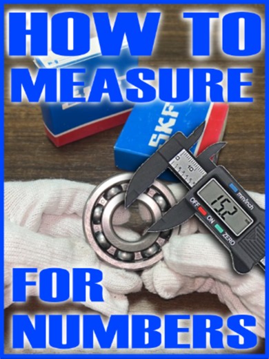 How to Identify a Bearing Model by Measuring Its Dimensions