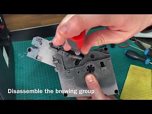 How to maintain the brewing group Siemens automatic coffee machine EQ.6 plus DIY
