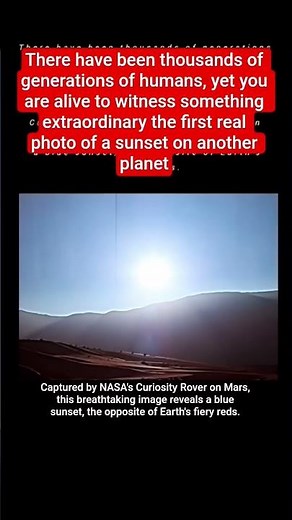 Sunset from Mars amazing view