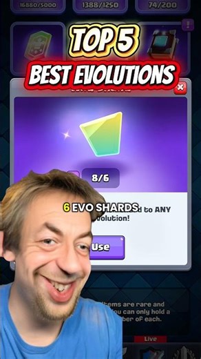 BEST Evolutions to Buy with Shards #clashroyale #clashroyaleshorts #supercell