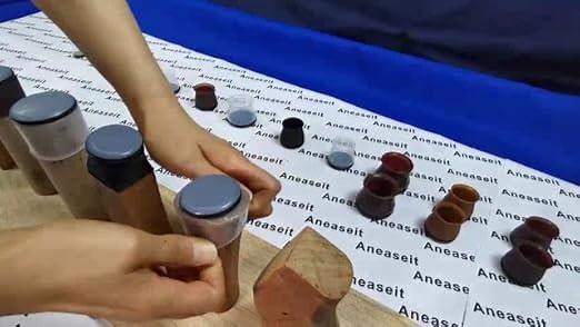 Slider bottom silicone chair leg cover installation show