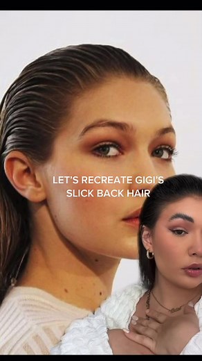 Recreating Gigi Hadid's Slick Back Hair Tutorial