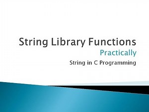 102 - String Library Functions Practically | String in C Programming
