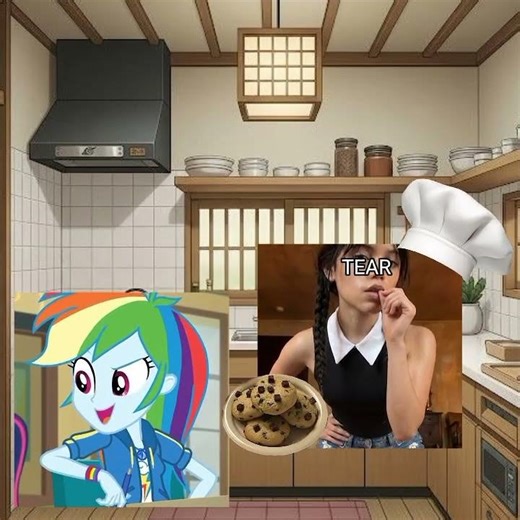 merlina addms y rainbow dash