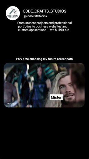 CodeCraft Studios — We Build Your Ideas Into Reality! 🚀💻 #webdevelopment #dataanlysis #students