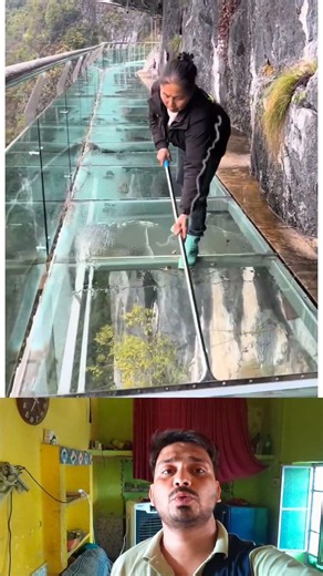 Glass bridges and how to clean them #viralvideo #viralreel