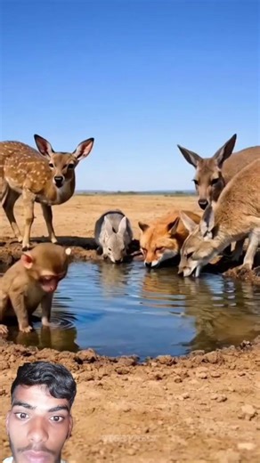 Abandoned monkey dug a hole… what the elephant did shocked everyone 😱🐒🌧️ #cute​ #monkey​ #ai