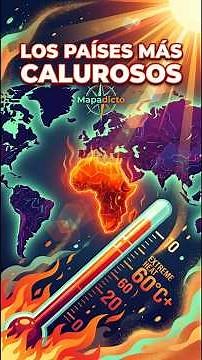 El ranking de los lugares MÁS ARDIENTES del planeta ¡esto dice el mapa! #geografía #calor