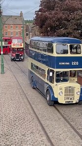 Our favourite Beamish buses alongside a number of visiting buses. ✨ | Beamish Museum
