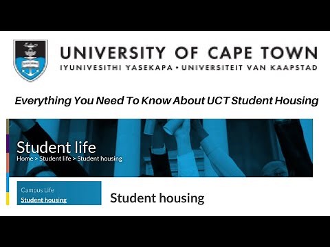 Student Housing Applications | UCT Students