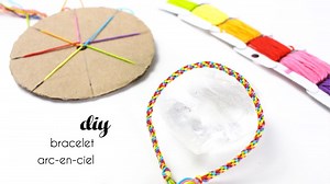Bracelet Arc-en-Ciel spirale, tressage Kumihimo, DIY par Alice Gerfault