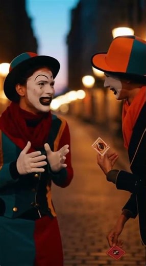 🤡 Two Mimes Meet on the Street… and Can’t Stop Laughing! 😂🎭