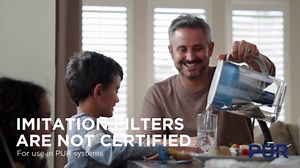 PUR 7-Cup Water Pitcher, 1 Genuine Filter, Cleaner, Great-tasting Water, Dishwasher Safe, Powerful, Faster Filtration, LockFit Cap Design - Blush