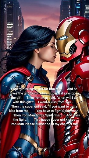Why did Supergirl kiss Iron Man? #supergirl #ironman #marvel