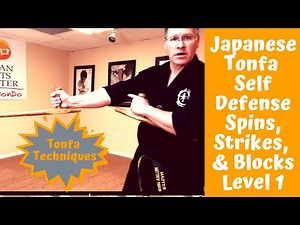 TONFA TECHNIQUES - HOW TO USE JAPANESE TONFA - SELF DEFENSE SPINS, STRIKES, AND BLOCKS