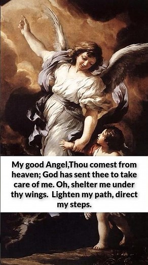 My Good Angel Prayer 🙏 | Guardian Angel Protection Prayer | Printable Catholic Prayer Card