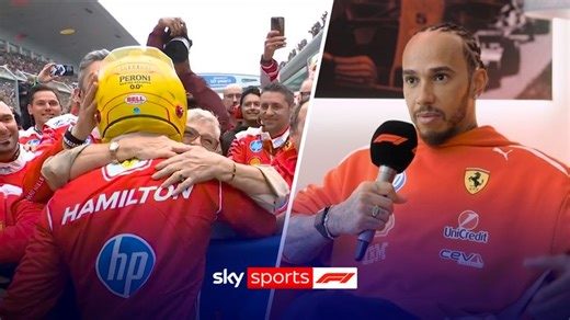 Lewis Hamilton reflects on first podium with Ferrari